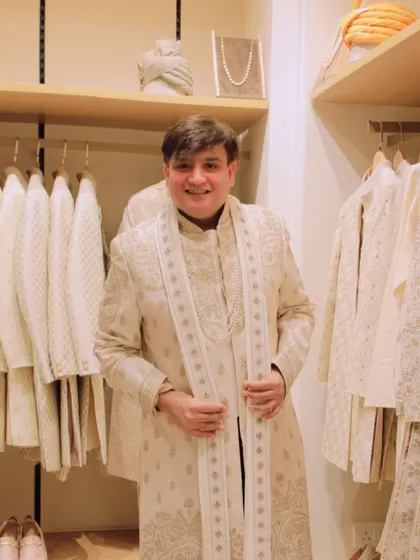 Exploring the 'Baarat' collection by Tasva, a collaboration between couturier Tarun Tahiliani and Aditya Birla Fashion. I specialize in men's wedding styling, helping grooms find ensembles that are both classy and comfortable.