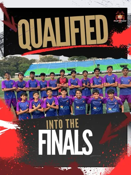 Qualified! One step away from glory. This graphic celebrates our team making it into the finals, a moment earned through grind, passion, and teamwork.