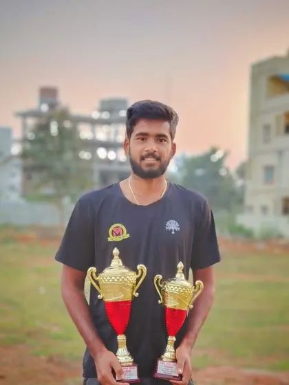 Our player Sivadeep Kosaraju celebrating his win at the AITA 1 Lakh Men's tournament in Hyderabad. We are proud to support our players as they climb the national rankings.