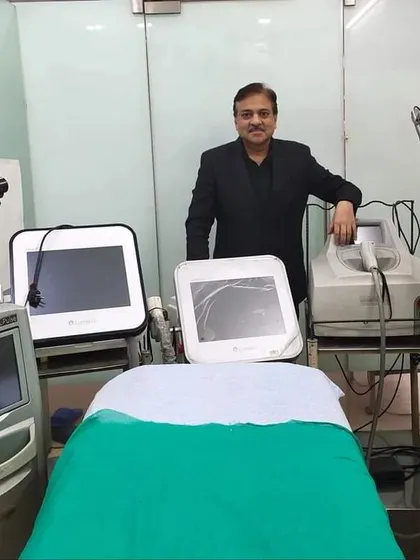 Here I am in my clinic with some of the best skincare lasers available. My mission is to provide treatments with advanced, reliable technology at an affordable price to ensure every patient receives the highest standard of care.