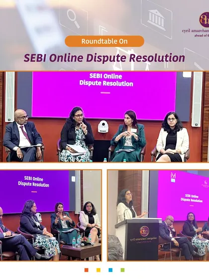 In collaboration with the Mumbai Centre For International Arbitration (MCIA), we hosted a roundtable on SEBI's Online Dispute Resolution framework. This event showcases our expertise at the intersection of capital markets and institutional arbitration, guiding clients through the evolving regulatory landscape.