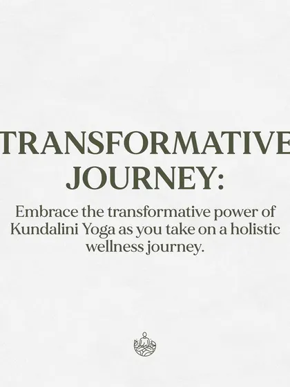 Embrace the transformative journey of Kundalini Yoga as you take on a holistic wellness path.