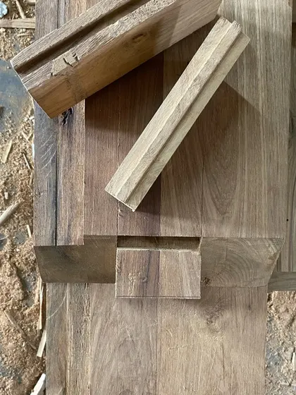 A look at the half-lap and bridle joints used in our custom furniture. This meticulous attention to craftsmanship ensures that each piece resonates with the home's essence and is built to last.