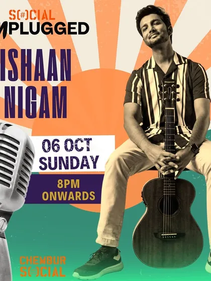 The poster for my "Social Unplugged" gig at Chembur Social. These unplugged nights have a special, raw energy.