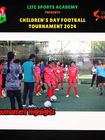 A young player dribbles the ball during a match. Our goal is to provide opportunities for kids to get on the field and simply enjoy playing the game.