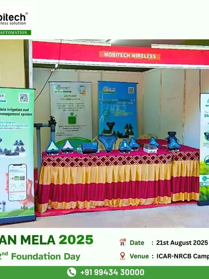 Our team at the Kisan Mela 2025, hosted by the ICAR-National Research Centre for Banana in Trichy.