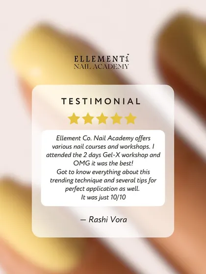 "It was just 10/10." Rashi shares her fantastic experience from our 2-day Gel-X workshop, where she learned everything about this trending technique.