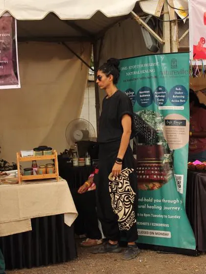 A candid moment at our stall during the Maya Bazaar event. These events are a great opportunity to showcase our range of healthy products and talk to people about the benefits of a plant-based lifestyle.
