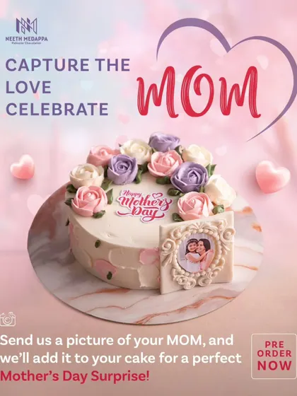 Capture the love, celebrate Mom. Our special Mother's Day cake can be personalized with a treasured photograph, making it a perfect surprise.