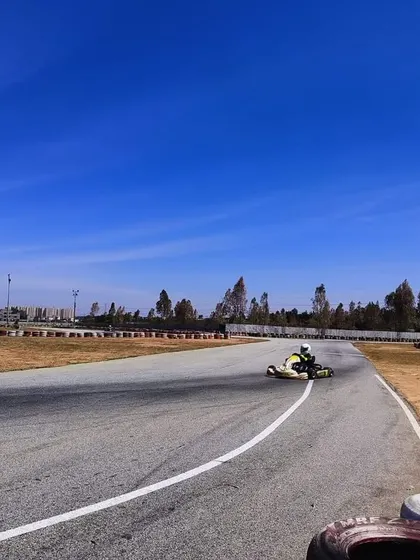 A driver on track during pre-season testing.