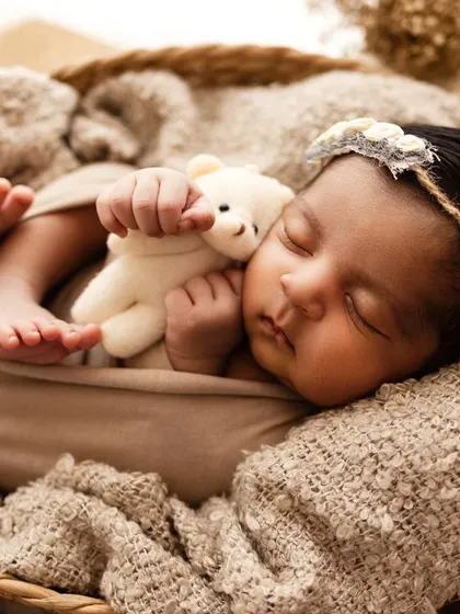 Adding a tiny teddy bear friend for an extra touch of sweetness.