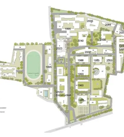 This master plan illustrates the five-decade architectural evolution of the Sona College campus. It shows the phased growth and our consistent partnership in shaping a dynamic landscape that mirrors the college's aspirations and the city's development.