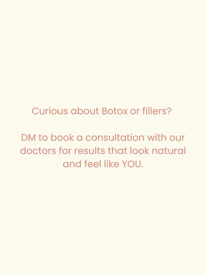 If you are curious about how Botox or fillers can help you achieve a refreshed look, let's talk. I create personalized plans to ensure your results look natural and feel like you.