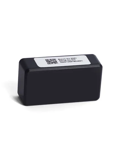 The back of a GPS device, showing the label and texture. This is an important shot for a comprehensive product gallery.