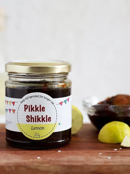 My classic Lemon Pickle, made the traditional way. It's aged to perfection, making the lemons soft and the flavour deep and complex.