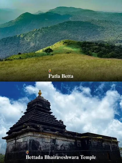 The Sakleshpur itinerary includes treks to Patla Betta and visits to ancient temples like the Bettada Bhairaveshwara Temple.