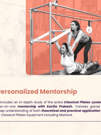 My program includes personalized, one on one mentorship with me. Trainees gain a deep understanding of both the theory and practical application of all Classical Pilates equipment.
