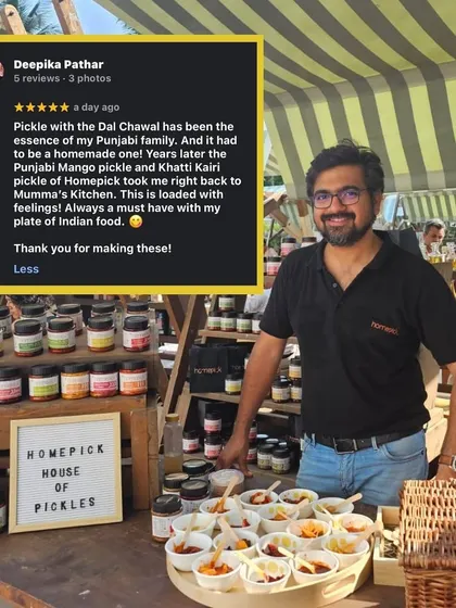 This wonderful review from Deepika, paired with a photo from our pop-up stall, perfectly captures the connection we have with our community. Thank you for making these.