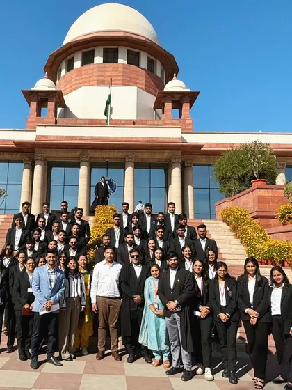 It was a pleasure to interact with enthusiastic law students from SS Jain Subodh Law College right here at the Supreme Court, sharing insights from my journey.