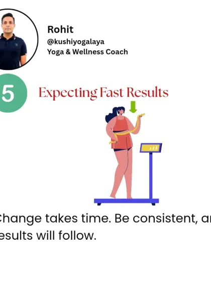 The final habit to break is expecting fast results. Change takes time. Be consistent with your practice, and the results will follow. Patience is key.