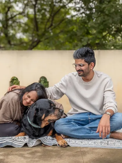 A candid moment of pure love and affection. My goal is to capture the real, unscripted interactions that define your relationship with your pet.