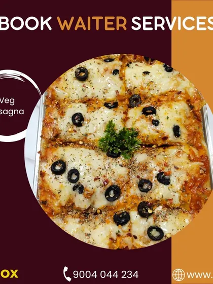 A cheesy and delicious vegetable lasagna, baked to perfection. A comforting and satisfying main course from our Italian menu.