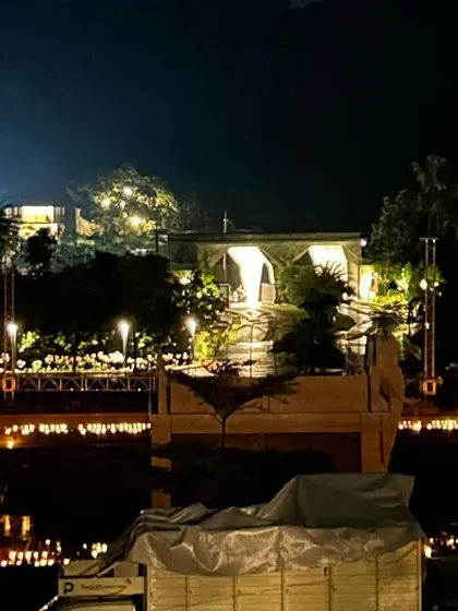 A behind-the-scenes look at the challenges we face. After a night of rain washed away our base work, we had to rebuild, but the sight of the diyas lighting up on their own gave us the strength to create this miracle.