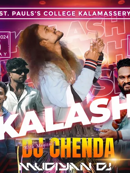 The official poster for "Kalash," a college event at St. Paul's College, Kalamassery.