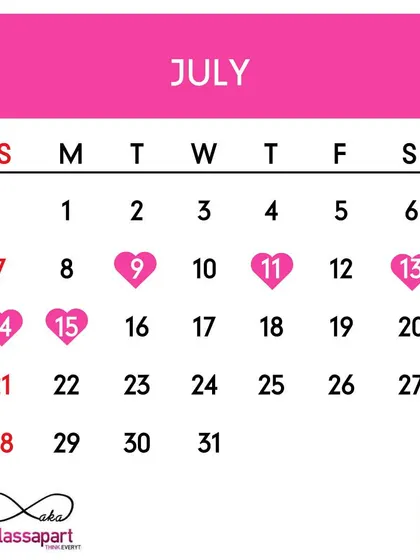 Auspicious wedding dates for July 2024.