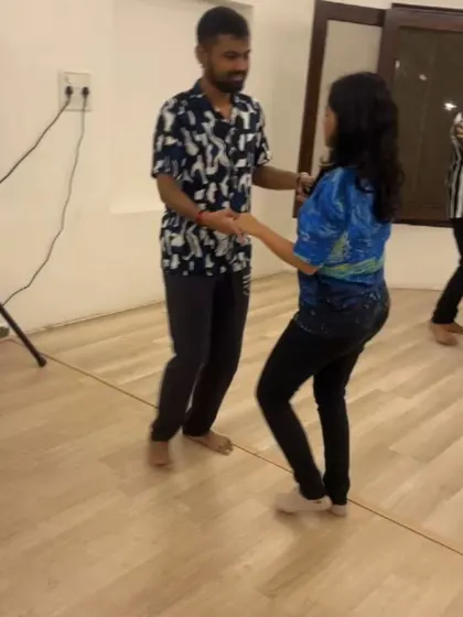 A snapshot from one of our beginner workshops in Whitefield. We focus on creating a welcoming atmosphere where you can learn the basic steps of Salsa and Bachata and have a great time.