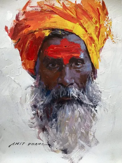 A quick portrait study using Camel HD acrylic colours. I enjoy testing new materials to see how they handle and what effects I can achieve.