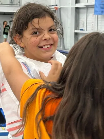 The smile says it all! This is the look of pure fun during one of our party games. Our goal is to make sure every child feels included, happy, and has an unforgettable time.