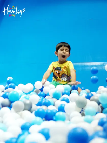 A moment of pure, unfiltered joy. My ball pits are a fantastic place for kids to let loose and have a wonderful time in a colorful, stimulating setting.