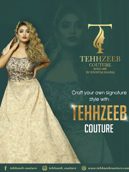 Craft your own signature style with a custom-made gown. This beige creation features delicate all-over embroidery for a subtle yet luxurious feel.