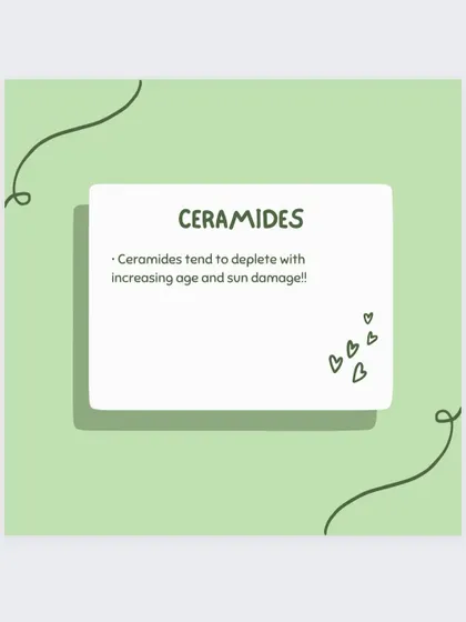 Unfortunately, our natural ceramide levels tend to deplete with increasing age and sun damage.