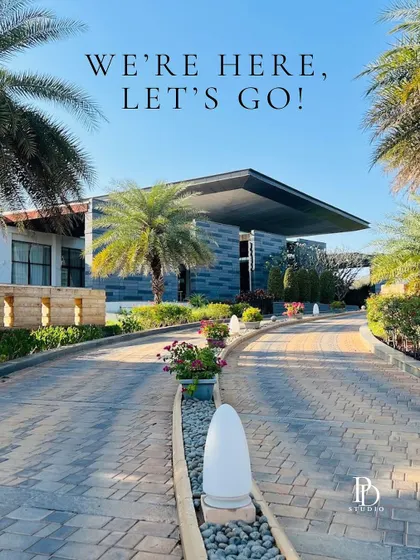 We're here, let's go! Arriving at the beautiful Prestige Golfshire for a site visit on a luxury villa project.