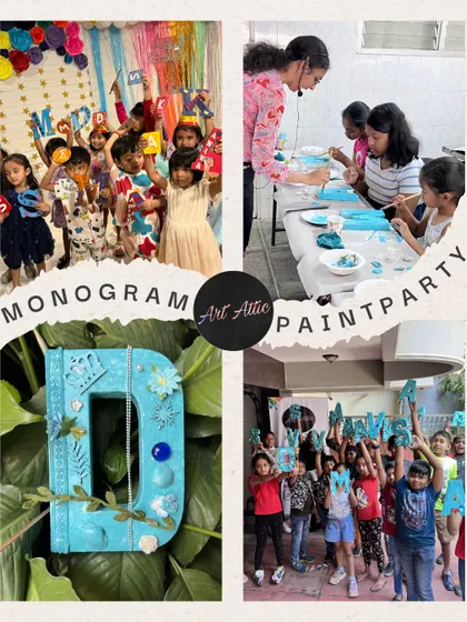 Personalization is everything! At our Monogram Paint Parties, every child gets to design a beautiful piece of art with their own initial. It’s a keepsake they'll be proud to display in their room.