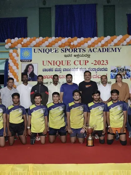 Another successful team from our Unique Cup 2023, posing with their trophy after the competition.