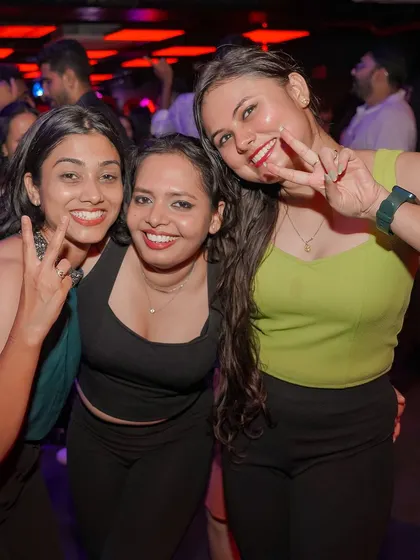 Friends making memories and enjoying the party together.