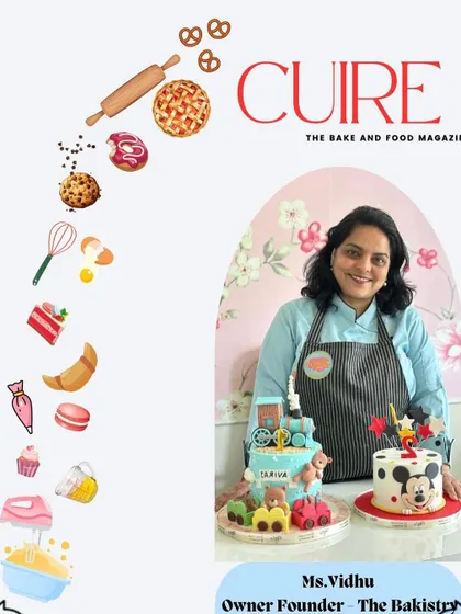 I'm thrilled to share that The Bakistry and I have been featured in The Cuire Magazine! It’s an honor to be recognized for my work in customized theme cakes.