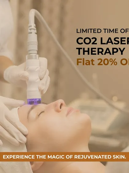 Experience the magic of rejuvenated skin with CO2 Laser Therapy. This treatment effectively addresses wrinkles, photodamage, and scars by promoting deep skin renewal.