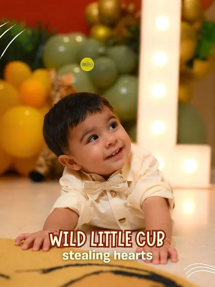 The wild little cub stealing hearts! The birthday boy himself, looking absolutely adorable on his special day. It's these moments that I love to help create.