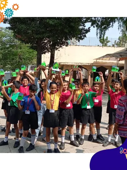 A whole class of happy students with their solar houses. We love bringing practical and impactful projects like this into schools.