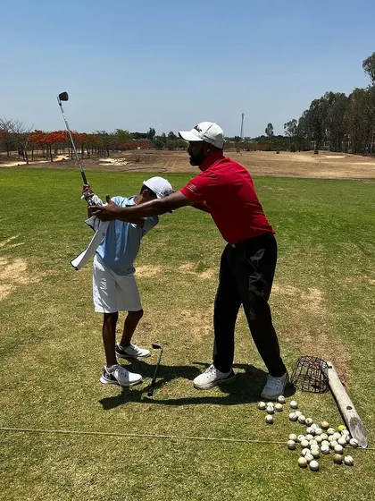 When new young players join us, we focus on building a strong foundation by educating, not just instructing. We empower them with the knowledge to improve, as seen here with Coach Madhusudan working with a talented 9-year-old.