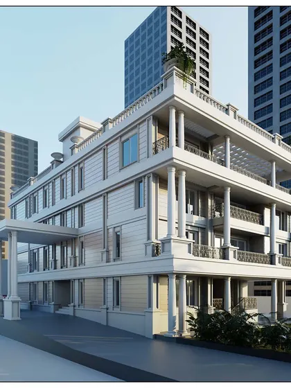 A sophisticated Hampton style private residence in Worli, Mumbai. Defined by a cool and classic style that meets rustic charm, this design is derived from the romance and glamour of a summer home in an urban context.