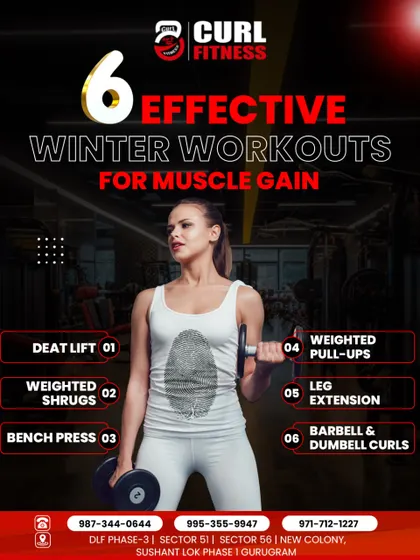 Winter is a great time for muscle gain. This guide lists 6 effective workouts, including deadlifts, bench presses, and weighted pull-ups, to focus on during the colder months.