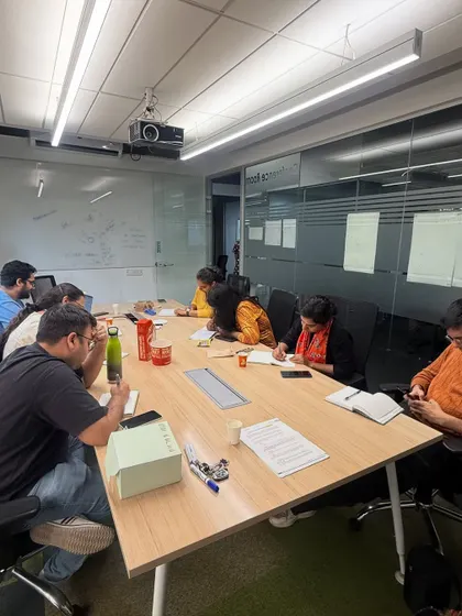 I am so proud of our first batch, the 'Hamlets'. This image captures the focus and open-mindedness that makes our workshops so successful. When a group is this hungry for knowledge, magic happens.