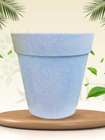 The Libro planter also comes in this refreshing light blue. It's a durable 8-inch plastic pot that adds a subtle touch of color to your decor.