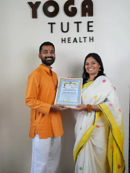 It is always a joy to see students complete their journey. This student is now a certified Hatha Yoga Teacher, equipped with the skills to teach with authenticity and confidence.