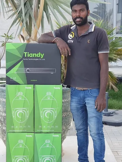 A happy client with his new Tiandy PTZ camera system. I supplied the NVR and four PTZ cameras for his property.